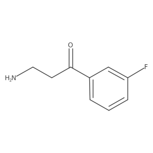 3-Amino-1-(3-fluorophenyl)propan-1-one结构式