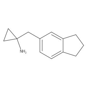 1-((2,3-Dihydro-1h-inden-5-yl)methyl)cyclopropan-1-amine结构式
