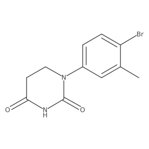 1-(4-Bromo-3-methyl-phenyl)hexahydropyrimidine-2,4-dione Structure