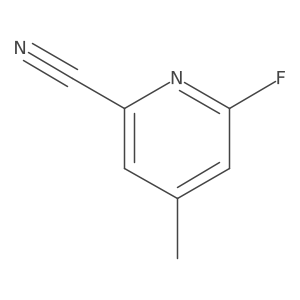 6-Fluoro-4-methylpicolinonitrile Structure
