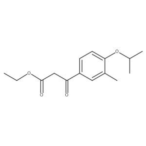 Ethyl 3-(4-isopropoxy-3-methylphenyl)-3-oxopropanoate Structure