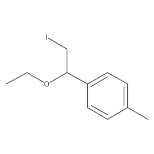 1-(1-Ethoxy-2-iodoethyl)-4-methylbenzene Structure