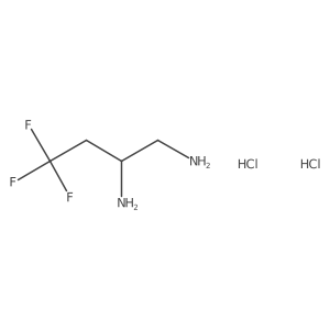 rac-4,4,4-Trifluorobutane-1,2-diamine dihydrochloride Structure