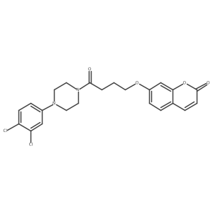 7-[4-[4-(3,4-Dichlorophenyl)-1-piperazinyl]-4-oxobutoxy]-2H-1-benzopyran-2-one Structure