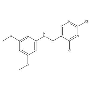 N-[(2,4-dichloropyrimidin-5-yl)methyl]-3,5-dimethoxyaniline结构式