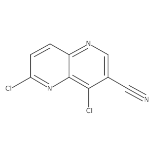 4,6-dichloro-1,5-Naphthyridine-3-carbonitrile Structure