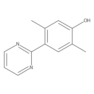2,5-Dimethyl-4-pyrimidin-2-ylphenol结构式