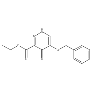 1,4-Dihydro-4-oxo-5-(phenylmethoxy)-3-pyridazinecarboxylic acid ethyl ester结构式