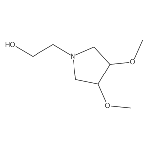 2-(3,4-Dimethoxypyrrolidin-1-yl)ethan-1-ol结构式