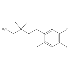 2,2-Dimethyl-4-(2,4,5-trifluorophenyl)butan-1-amine结构式