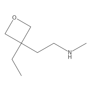 [2-(3-Ethyloxetan-3-yl)ethyl](methyl)amine结构式