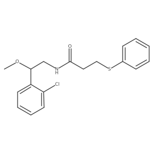 N-(2-(2-chlorophenyl)-2-methoxyethyl)-3-(phenylthio)propanamide Structure