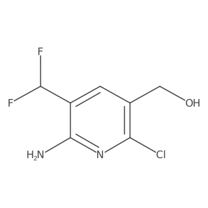 (6-Amino-2-chloro-5-(difluoromethyl)pyridin-3-yl)methanol Structure