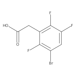 3-Bromo-2,5,6-trifluorophenylacetic acid Structure
