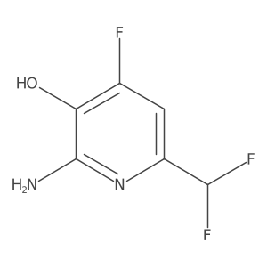 2-Amino-6-(difluoromethyl)-4-fluoropyridin-3-ol Structure