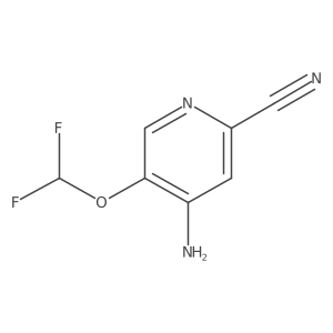 4-Amino-5-(difluoromethoxy)picolinonitrile Structure