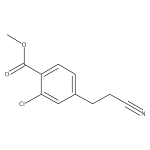 Methyl 2-chloro-4-(2-cyanoethyl)benzoate结构式