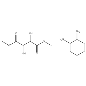(1S,2S)-cyclohexane-1,2-diamine 1,4-dimethyl (2S,3S)-2,3-dihydroxybutanedioate结构式