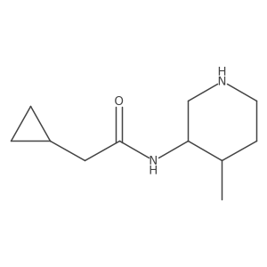 2-Cyclopropyl-N-(4-methylpiperidin-3-yl)acetamide Structure
