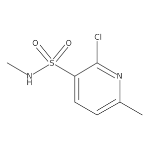 2-Chloro-6-methyl-pyridine-3-sulfonic acid methylamide Structure