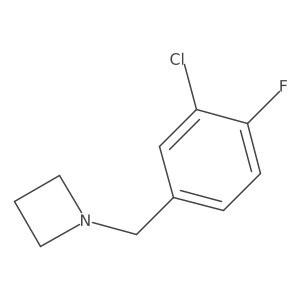 1-(3-Chloro-4-fluorobenzyl)azetidine Structure