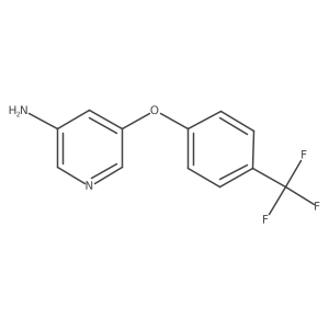 5-(4-(Trifluoromethyl)phenoxy)pyridin-3-amine Structure
