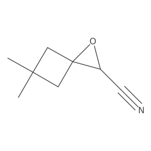 5,5-Dimethyl-1-oxaspiro[2.3]hexane-2-carbonitrile Structure