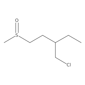 3-(Chloromethyl)-1-methanesulfinylpentane结构式