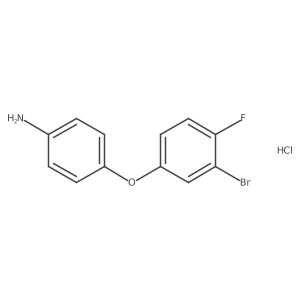 4-(3-Bromo-4-fluorophenoxy)aniline hydrochloride Structure