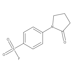 4-(2-Oxopyrrolidin-1-yl)benzene-1-sulfonyl fluoride结构式