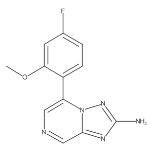 5-(4-Fluoro-2-methoxyphenyl)-[1,2,4]triazolo[1,5-a]pyrazin-2-amine Structure