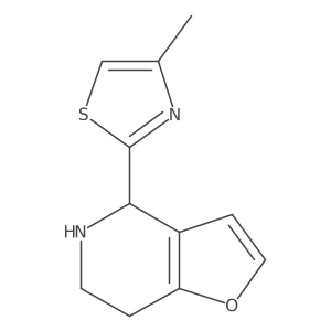 2-{4H,5H,6H,7H-furo[3,2-c]pyridin-4-yl}-4-methyl-1,3-thiazole结构式