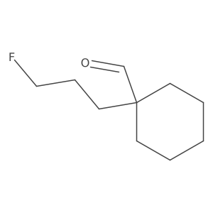 1-(3-Fluoropropyl)cyclohexane-1-carbaldehyde Structure