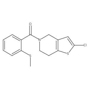 (2-chloro-6,7-dihydrothieno[3,2-c]pyridin-5(4H)-yl)(2-(methylthio)phenyl)methanone结构式