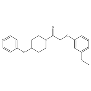 2-(3-Methoxyphenoxy)-1-(4-(pyridin-4-yloxy)piperidin-1-yl)ethanone Structure