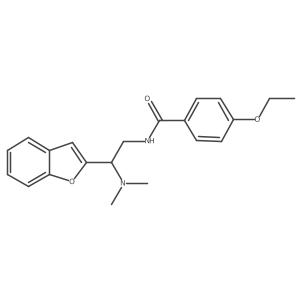 N-(2-(benzofuran-2-yl)-2-(dimethylamino)ethyl)-4-ethoxybenzamide结构式