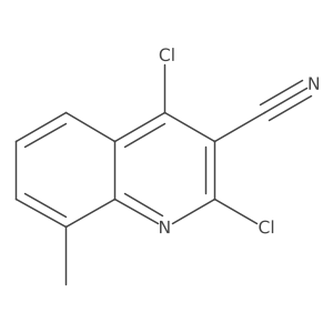 2,4-Dichloro-8-methylquinoline-3-carbonitrile结构式