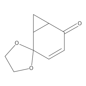 (1R,6S)-Spiro[bicyclo[4.1.0]heptane-2,2'-[1,3]dioxolan]-3-en-5-one Structure