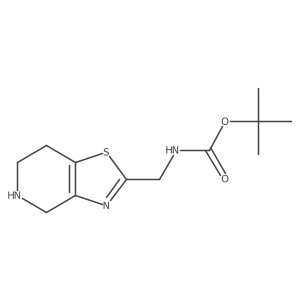 tert-butyl N-({4H,5H,6H,7H-[1,3]thiazolo[4,5-c]pyridin-2-yl}methyl)carbamate结构式