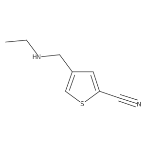 4-[(Ethylamino)methyl]thiophene-2-carbonitrile结构式