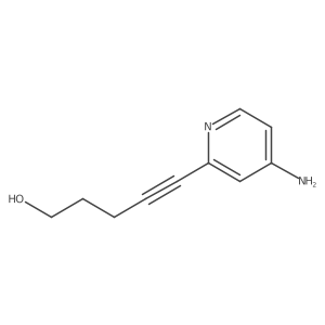 5-(4-Aminopyridin-2-yl)pent-4-yn-1-ol结构式