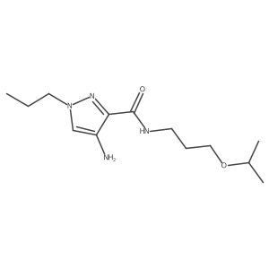 4-Amino-N-(3-isopropoxypropyl)-1-propyl-1H-pyrazole-3-carboxamide Structure