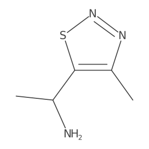 (1R)-1-(4-methyl-1,2,3-thiadiazol-5-yl)ethan-1-amine Structure