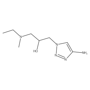 1-(4-amino-1H-1,2,3-triazol-1-yl)-3-[ethyl(methyl)amino]propan-2-ol Structure