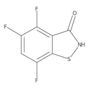 4,5,7-Trifluoro-2,3-dihydro-1,2-benzothiazol-3-one Structure