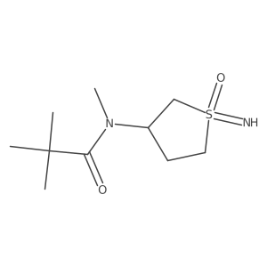 N-(1-imino-1-oxo-1lambda6-thiolan-3-yl)-N,2,2-trimethylpropanamide结构式