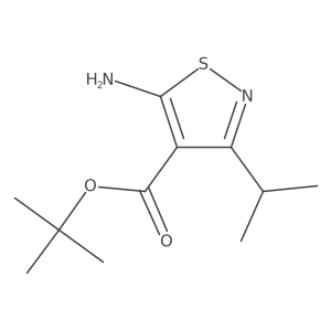 Tert-butyl 5-amino-3-(propan-2-yl)-1,2-thiazole-4-carboxylate Structure