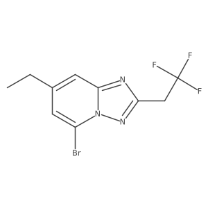 5-Bromo-7-ethyl-2-(2,2,2-trifluoroethyl)-[1,2,4]triazolo[1,5-a]pyridine Structure