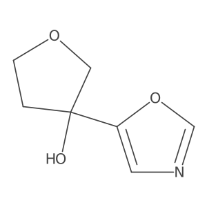 3-(1,3-Oxazol-5-yl)oxolan-3-ol结构式