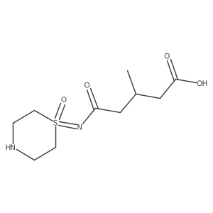 3-Methyl-4-[(1-oxo-1lambda6-thiomorpholin-1-ylidene)carbamoyl]butanoic acid Structure